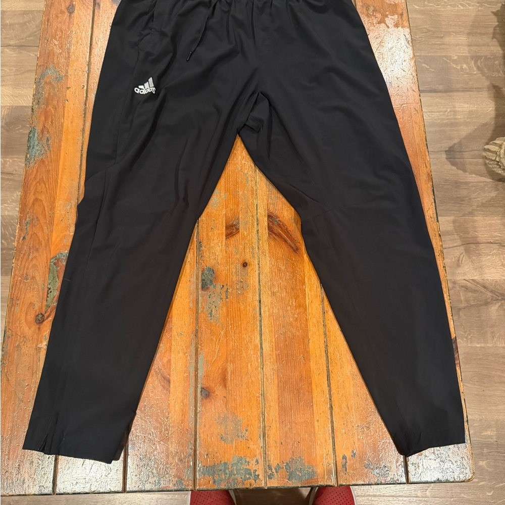 adidas Black Men's Athletic Joggers with Logo